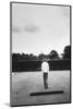 1971 Wimbledon: Worker Combing the Tennis Court Turf-Alfred Eisenstaedt-Mounted Photographic Print