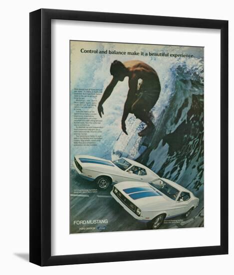 1972 Mustang Control & Balance-null-Framed Art Print