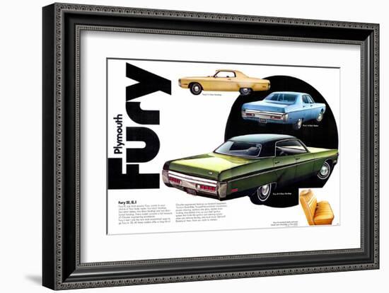 1972 Plymouth Fury III II & I-null-Framed Art Print