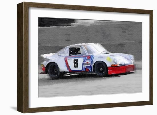 1973 Porsche 911 Watercolor-NaxArt-Framed Art Print