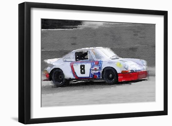 1973 Porsche 911 Watercolor-NaxArt-Framed Art Print