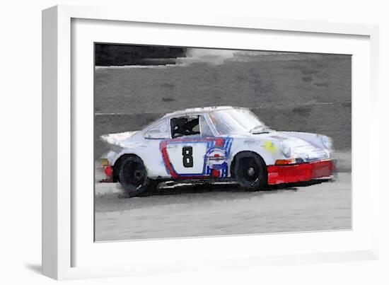 1973 Porsche 911 Watercolor-NaxArt-Framed Art Print