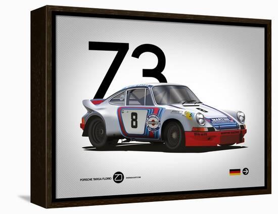 1973 Porsche Targa Florio-NaxArt-Framed Stretched Canvas