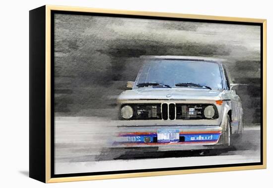 1974 BMW 2002 Turbo Watercolor-NaxArt-Framed Stretched Canvas