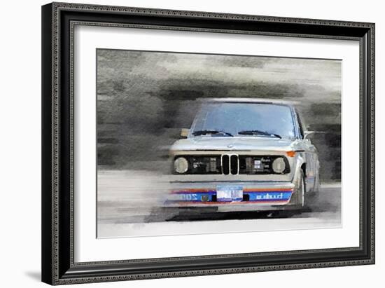 1974 BMW 2002 Turbo Watercolor-NaxArt-Framed Premium Giclee Print