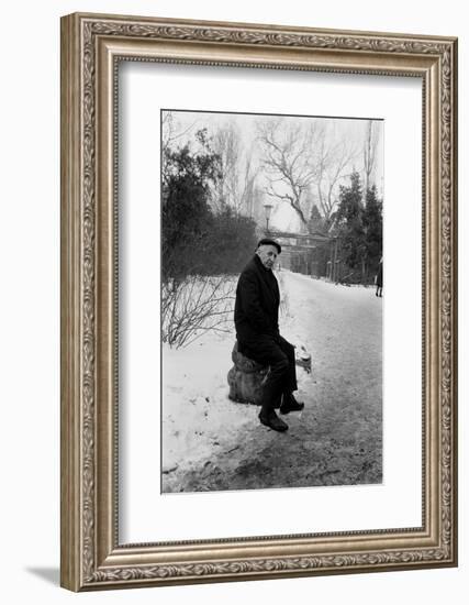 1975: Portrait of Albanian-Born American Photographer Gjon Mili (1904-1984), Romania-Gjon Mili-Framed Photographic Print