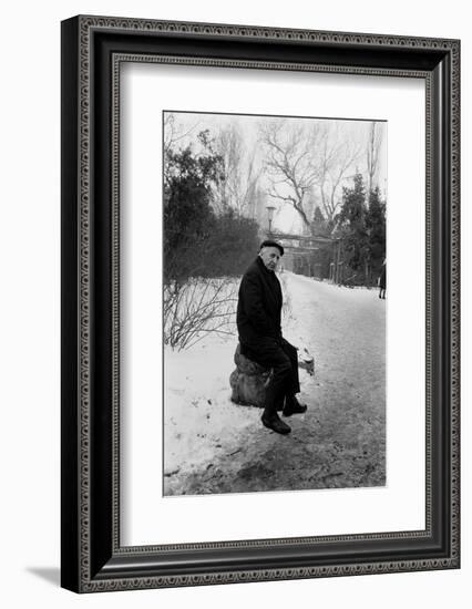 1975: Portrait of Albanian-Born American Photographer Gjon Mili (1904-1984), Romania-Gjon Mili-Framed Photographic Print