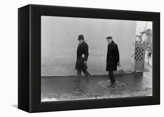 1975: View of Two Unidentified Members of Photographer Gjon Mili's Family, Romania-Gjon Mili-Framed Premier Image Canvas