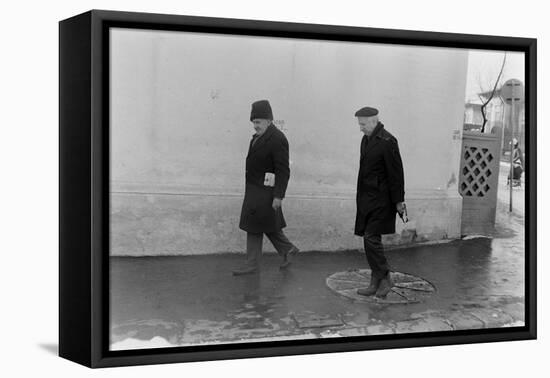 1975: View of Two Unidentified Members of Photographer Gjon Mili's Family, Romania-Gjon Mili-Framed Premier Image Canvas