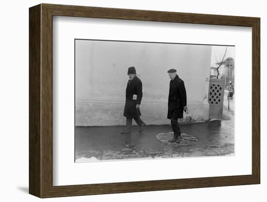 1975: View of Two Unidentified Members of Photographer Gjon Mili's Family, Romania-Gjon Mili-Framed Photographic Print