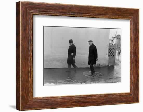 1975: View of Two Unidentified Members of Photographer Gjon Mili's Family, Romania-Gjon Mili-Framed Photographic Print