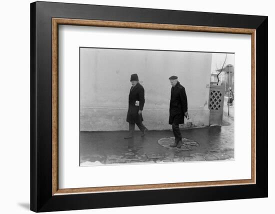 1975: View of Two Unidentified Members of Photographer Gjon Mili's Family, Romania-Gjon Mili-Framed Photographic Print