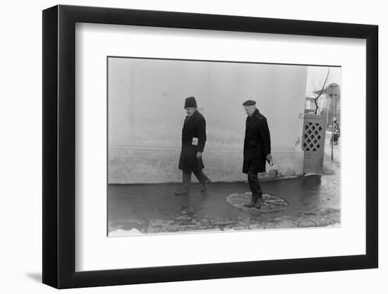 1975: View of Two Unidentified Members of Photographer Gjon Mili's Family, Romania-Gjon Mili-Framed Photographic Print