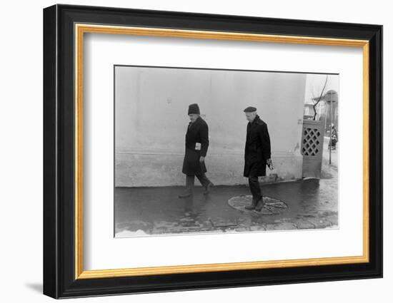 1975: View of Two Unidentified Members of Photographer Gjon Mili's Family, Romania-Gjon Mili-Framed Photographic Print