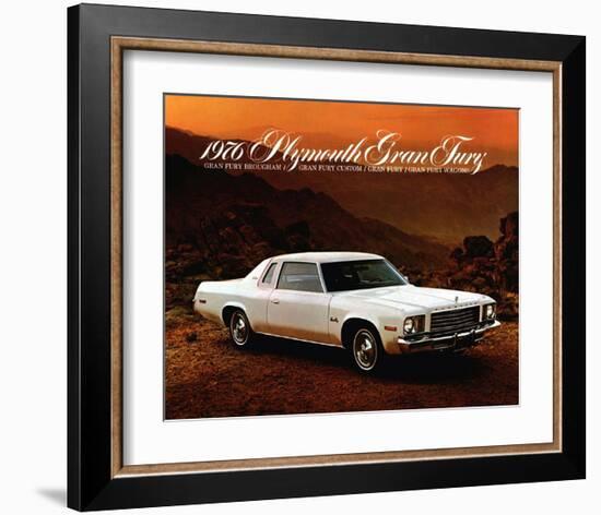 1976 Plymouth Gran Fury-null-Framed Art Print