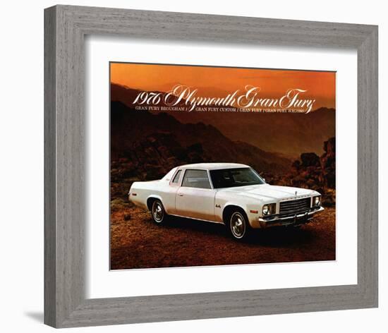 1976 Plymouth Gran Fury-null-Framed Art Print