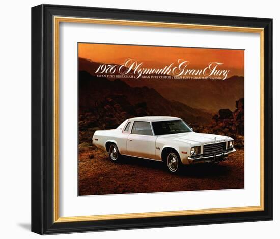 1976 Plymouth Gran Fury-null-Framed Art Print