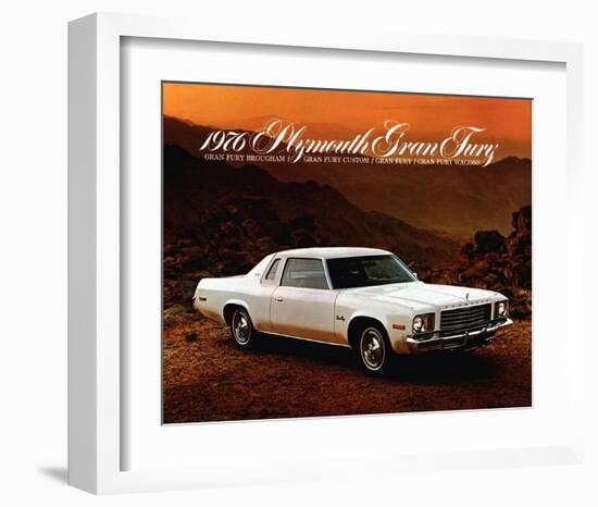 1976 Plymouth Gran Fury-null-Framed Art Print