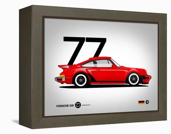 1977 Porsche 930-NaxArt-Framed Stretched Canvas