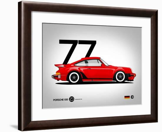 1977 Porsche 930-NaxArt-Framed Art Print