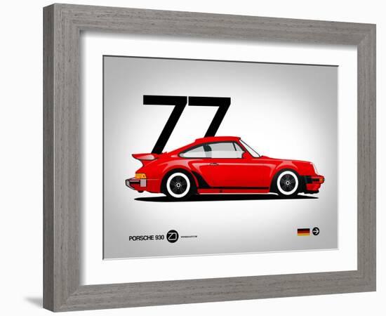 1977 Porsche 930-NaxArt-Framed Art Print