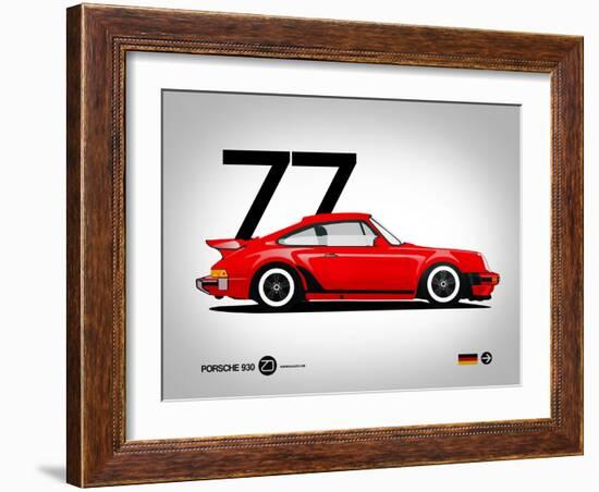 1977 Porsche 930-NaxArt-Framed Art Print