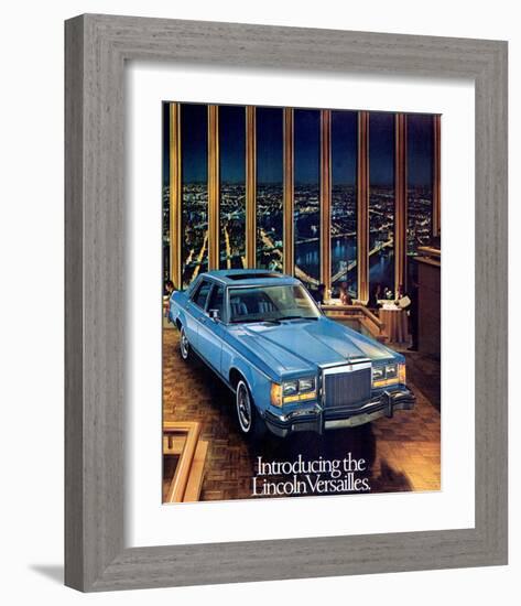 1977 the Lincoln Versailles-null-Framed Art Print