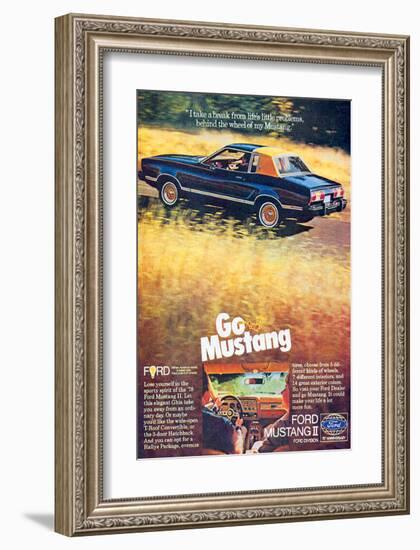 1978 Mustang - I Take a Break-null-Framed Art Print