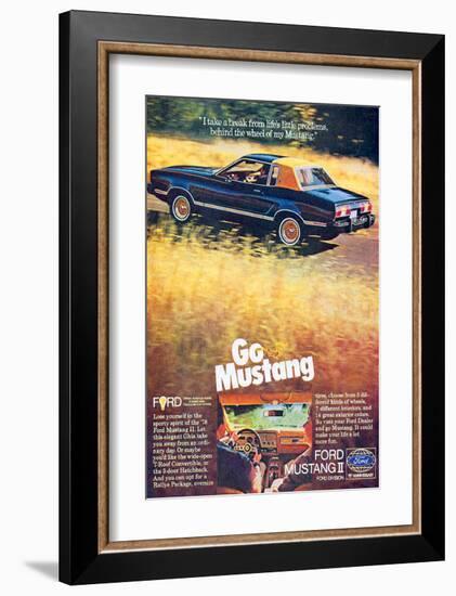 1978 Mustang - I Take a Break-null-Framed Art Print