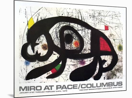 1979 at Pace Columbus-Joan Miro-Mounted Collectable Print