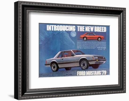 1979 Mustang Sport Car Styling-null-Framed Art Print