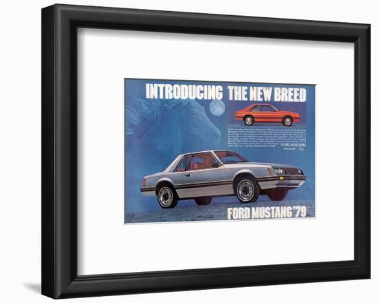 1979 Mustang Sport Car Styling-null-Framed Art Print