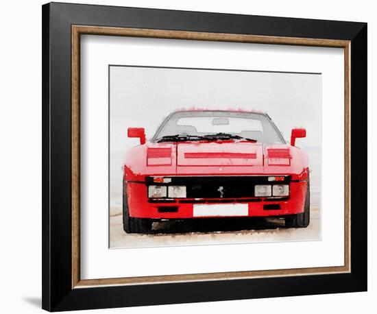 1980 Ferrari 288 GTO Front Watercolor-NaxArt-Framed Art Print