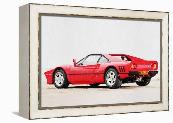 1980 Ferrari 288 GTO Watercolor-NaxArt-Framed Stretched Canvas