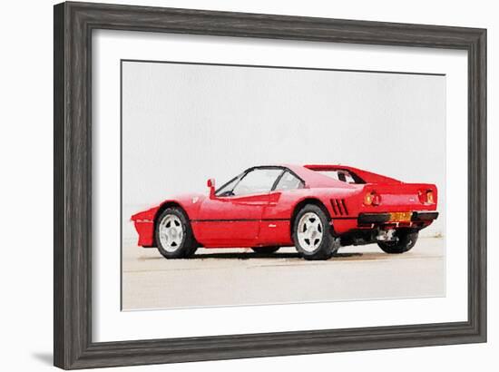 1980 Ferrari 288 GTO Watercolor-NaxArt-Framed Art Print