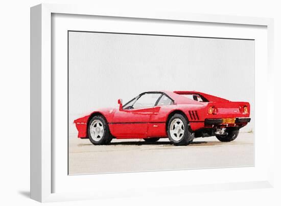 1980 Ferrari 288 GTO Watercolor-NaxArt-Framed Art Print