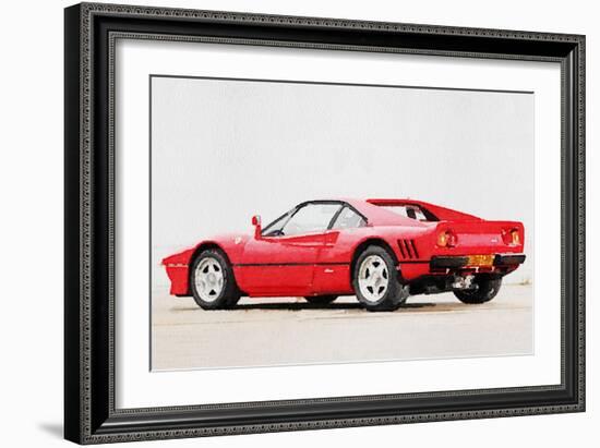 1980 Ferrari 288 GTO Watercolor-NaxArt-Framed Art Print