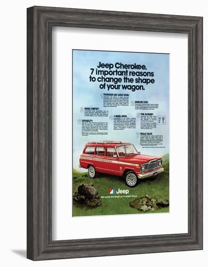 1980 Jeep Cherokee - Reasons-null-Framed Art Print