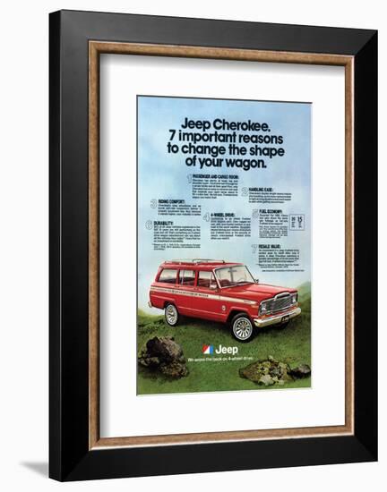 1980 Jeep Cherokee - Reasons-null-Framed Art Print