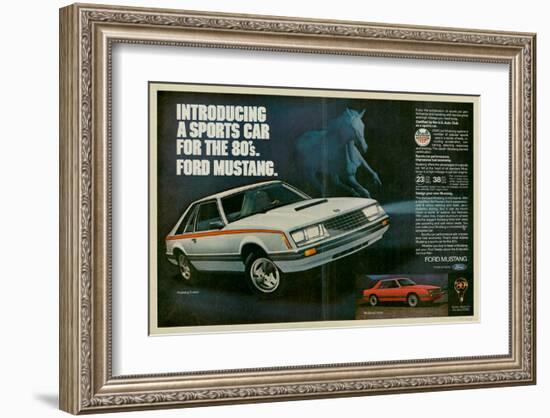 1980 Mustang '80S Sports Car-null-Framed Art Print