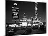1980s Night Neon on the Strip for El Morocco La Concha Stardust Las Vegas,, Nevada-null-Mounted Photographic Print
