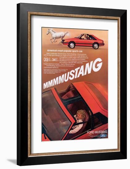 1981 Mmmmustang - Most Popular-null-Framed Art Print