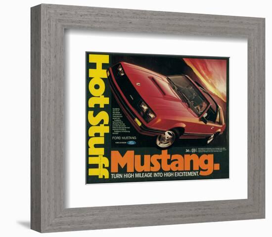 1981 Mustang - Hot Stuff-null-Framed Premium Giclee Print