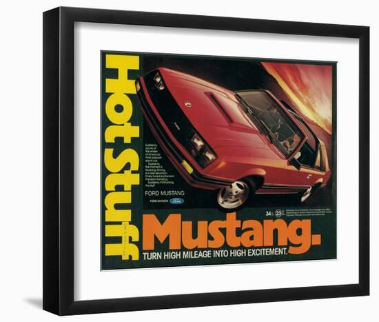 1981 Mustang - Hot Stuff-null-Framed Art Print