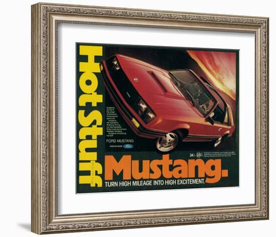 1981 Mustang - Hot Stuff-null-Framed Art Print