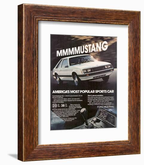 1981 Mustang - Most Popular-null-Framed Premium Giclee Print