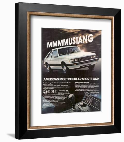 1981 Mustang - Most Popular-null-Framed Premium Giclee Print