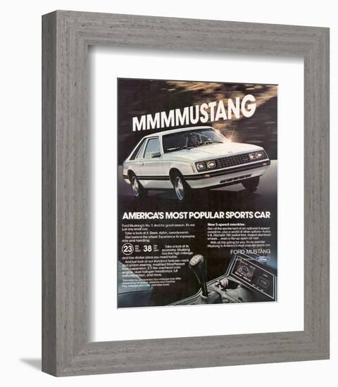 1981 Mustang - Most Popular-null-Framed Premium Giclee Print