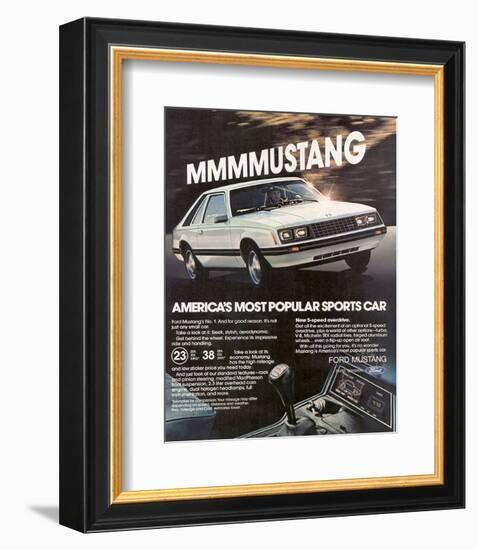 1981 Mustang - Most Popular-null-Framed Premium Giclee Print