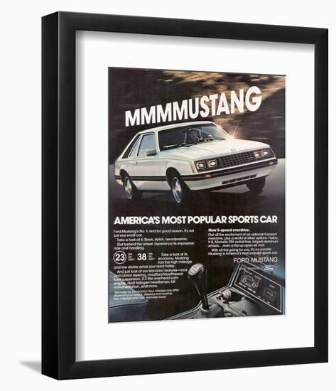 1981 Mustang - Most Popular-null-Framed Premium Giclee Print